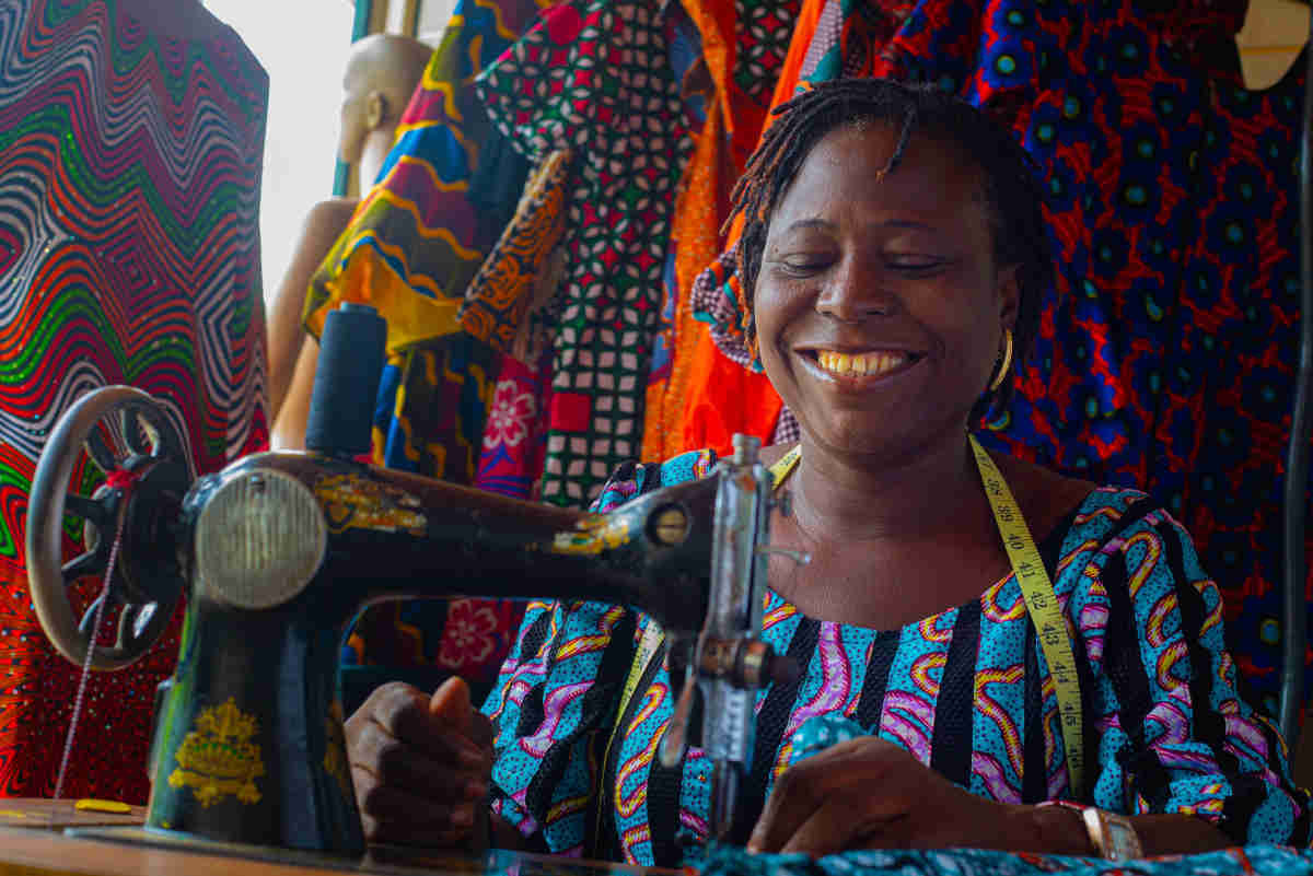 Tailor near me: a woman sewing